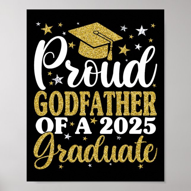Proud Godfader från 2025 Student Studenten Fami Poster (Framsidan)