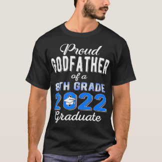 Proud Godfather of 2022 8th Klass Student Mitten T Shirt