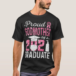 Proud Godmor från 2021 Student med Ansikte Mask T Shirt