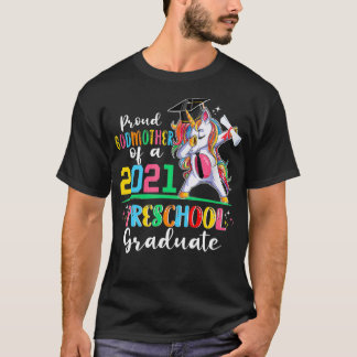 Proud Godmor till Preschool Student Grad 2021 T Shirt