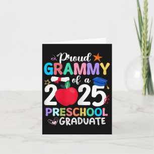 Proud Grammy från 2025 Preschool Studenten Student Kort