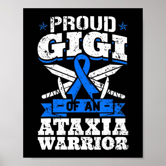 Proud Granddad of a Rett Syndrome Warrior Awarenes Poster (Framsidan)