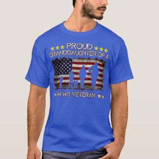 Proud Granddotter till Världskrig 2 Veteran s T Shirt