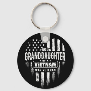 Proud Granddotter Vietnam Vet Grandpa Veteran Nyckelring