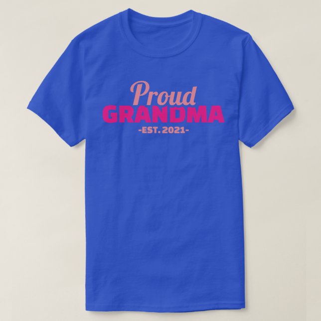 Proud Grandma 2021 T Shirt (Design framsida)