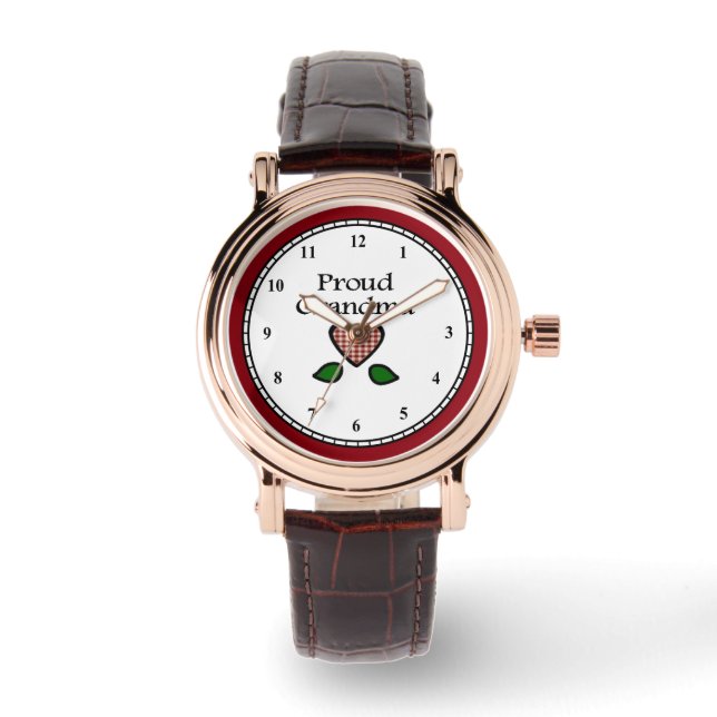 Proud Grandma Armbandsur (Framsida)