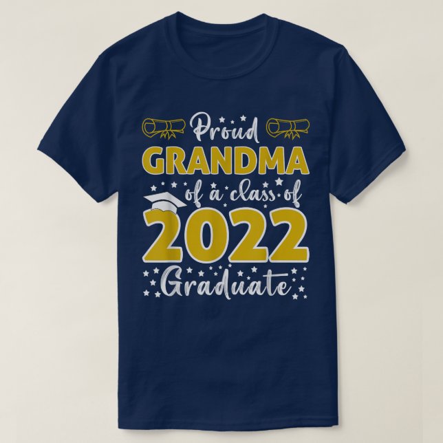 Proud Grandma av klass 2022 Student senik G T Shirt (Design framsida)