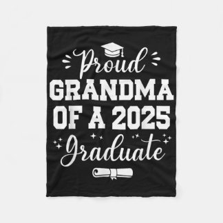 Proud Grandma Cl of 2025 Kindergarten Student Gra Fleecefilt