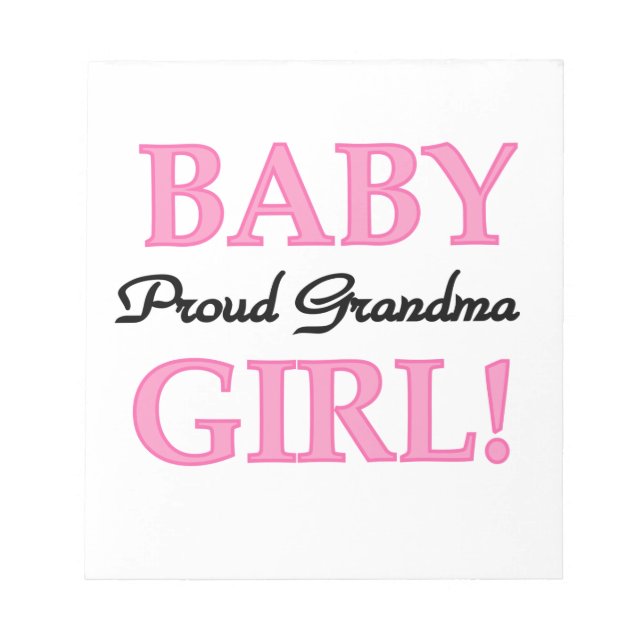 Proud Grandma Flicka Gifts Anteckningsblock (Framsida)