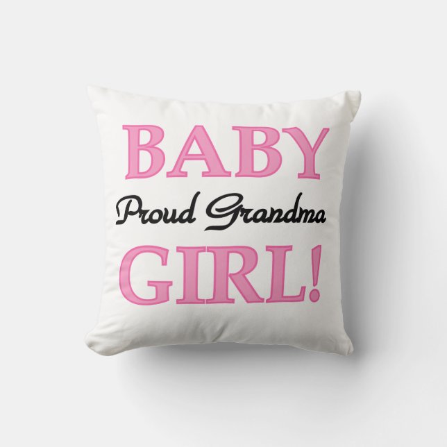 Proud Grandma Flicka Gifts Kudde (Framsida)