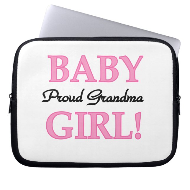 Proud Grandma Flicka Gifts Laptop Fodral (Framsidan)
