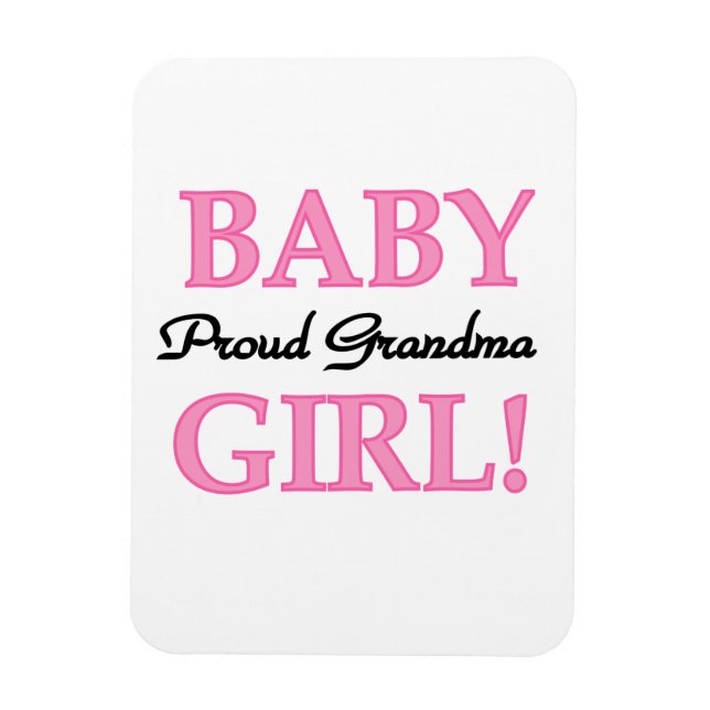 Proud Grandma Flicka Gifts Magnet (Vertikal)