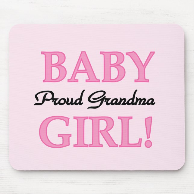Proud Grandma Flicka Tshirts och Gifts Musmatta (Framsidan)