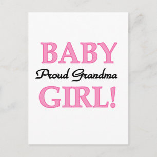 Proud Grandma Flicka Tshirts och Gifts Vykort