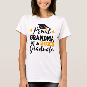 Proud Grandma från 2022 student svart guld tassel T Shirt