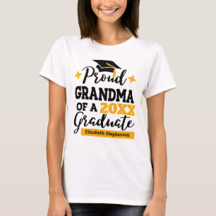 Proud Grandma från 2022 student svart guld tassel T Shirt