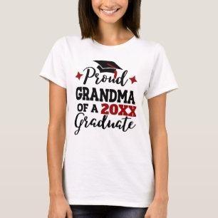 Proud Grandma från 2022 student svart rödtassel T Shirt