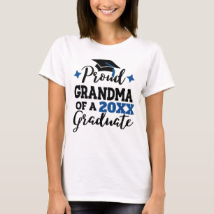 Proud Grandma från 2022 student svartblå tassel T Shirt