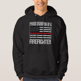 Proud Grandma från en Firefighter Fireman Hoodie