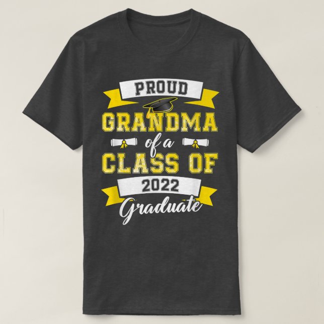 Proud Grandma från en klass av 2022 års Student Sc T Shirt (Design framsida)