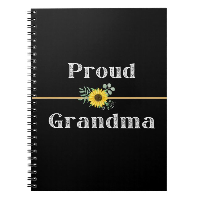PROUD GRANDMA Journal Anteckningsbok (Framsidan)