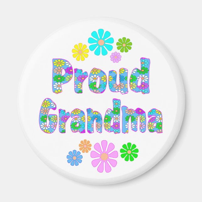 Proud Grandma Magnet (Framsidan)
