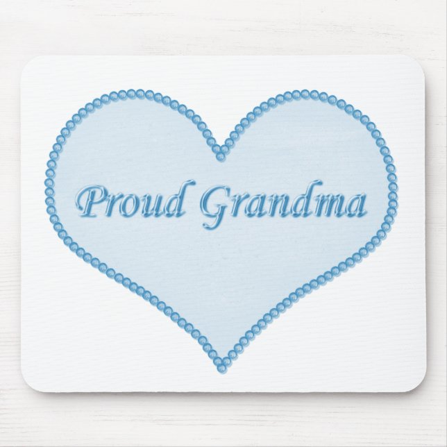 Proud Grandma Mousepad, Blue Musmatta (Framsidan)