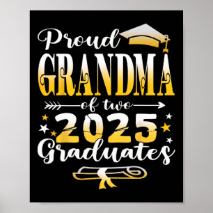 Proud Grandma of 2025 Student Twillingar Graduati Poster