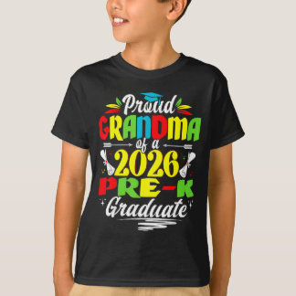 Proud grandma of 2026 pre-k graduate mothers day t shirt