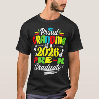 Proud grandma of 2026 pre-k graduate mothers day t shirt