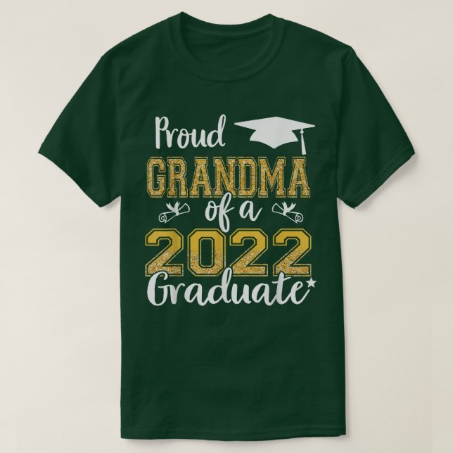 Proud Grandma Of A 2022 Graduate Graduation Family T Shirt (Design framsida)