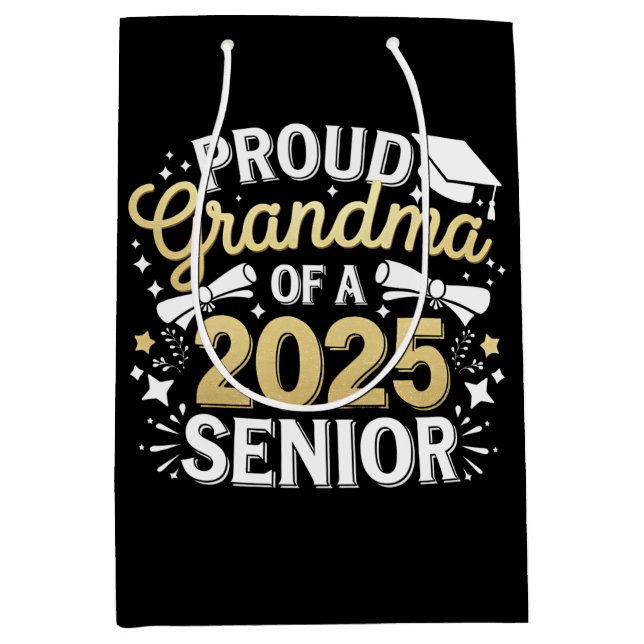 Proud Grandma of a 2025 Student Studenten Golden (Framsidan)