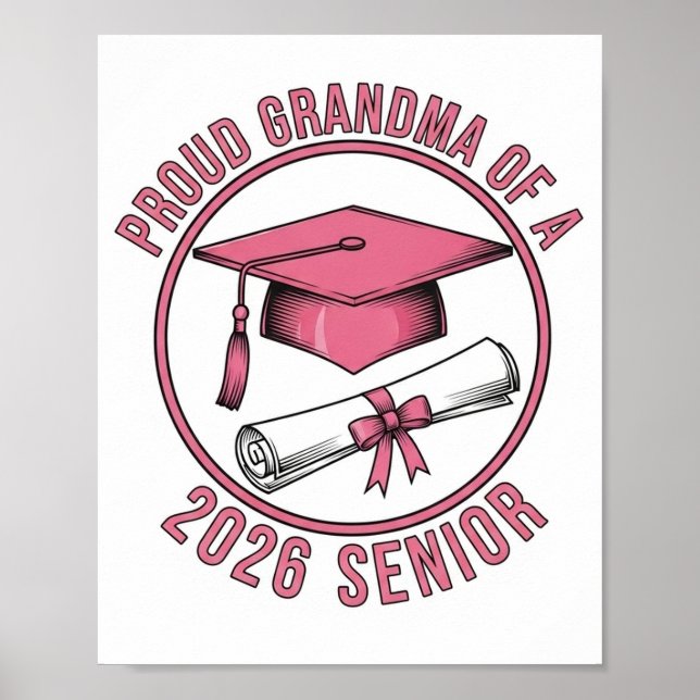 Proud Grandma of a 2026 Football Senior Class Poster (Framsidan)