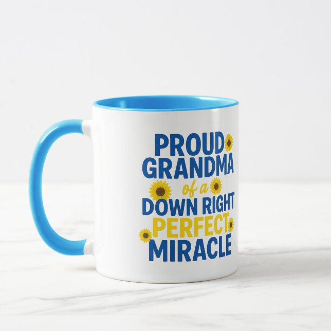 Proud Grandma of a Down Right Perfect Miracle Mugg (Vänster)