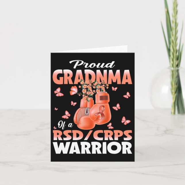 Proud Grandma of a RSD Crps Warrior Awareness Boxi Kort (Framsida)