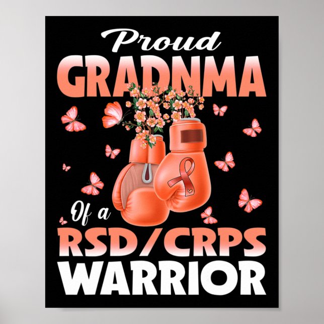 Proud Grandma of a RSD Crps Warrior Awareness Boxi Poster (Framsidan)