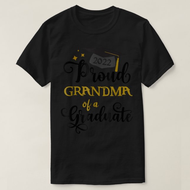Proud Grandma of a Student 2022 Funny Studenten  T Shirt (Design framsida)