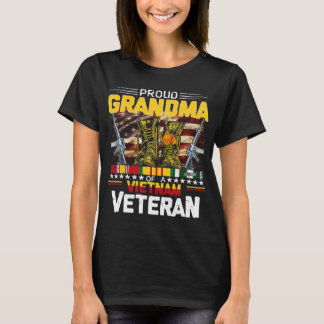 Proud Grandma Of A Vietnam Veteran Vietnam War Vet T Shirt