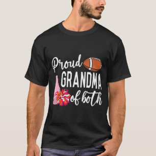 Proud Grandma of CheerLeader & Football Player T Shirt