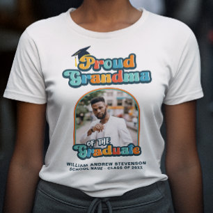 Proud Grandma of the student fotogroovy retro T Shirt