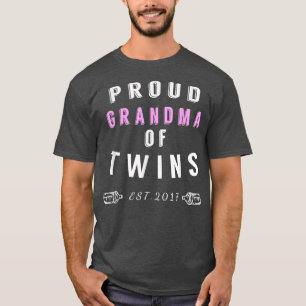 Proud Grandma of TwinsCutefor Grandmamma of Twilli T Shirt