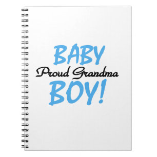 Proud Grandma Pojke Gifts Anteckningsbok Med Spiral