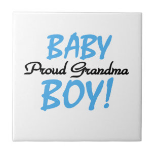 Proud Grandma Pojke Gifts Kakelplatta