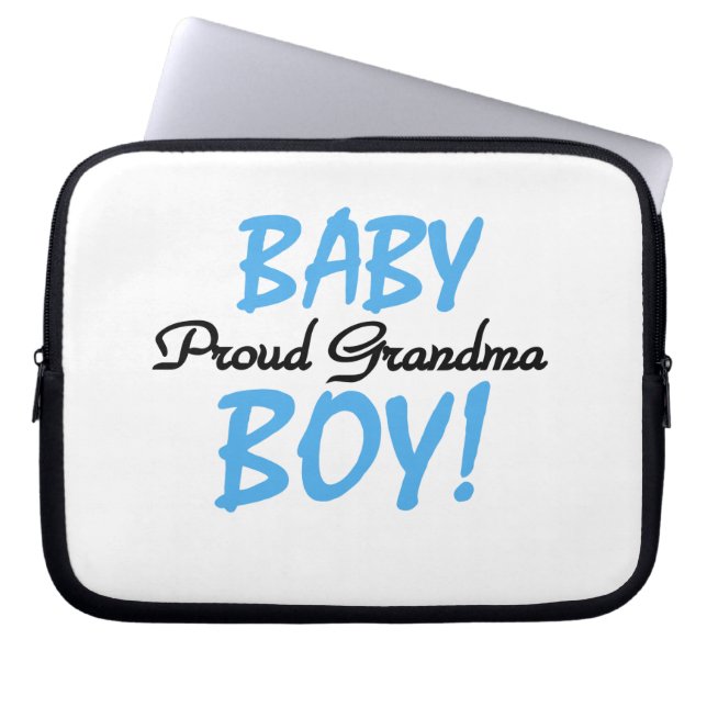 Proud Grandma Pojke Gifts Laptop Fodral (Framsidan)