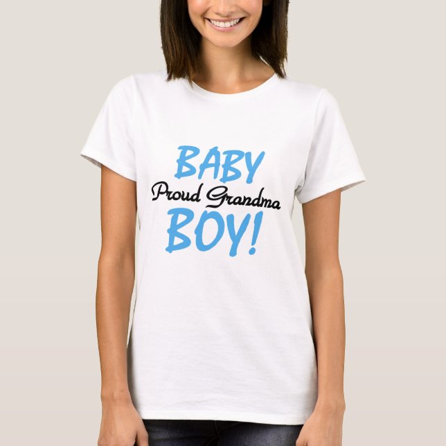 Proud Grandma Pojke T-shirts och presenter (Framsida)