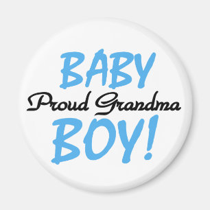 Proud Grandma Pojke T-shirts och presenter Magnet