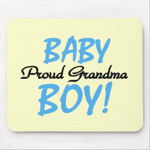 Proud Grandma Pojke T-shirts och presenter Musmatta
