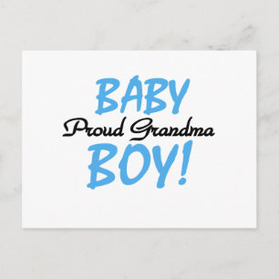 Proud Grandma Pojke T-shirts och presenter Vykort