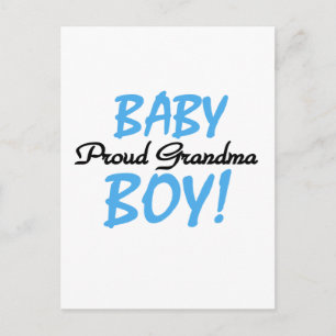 Proud Grandma Pojke T-shirts och presenter Vykort
