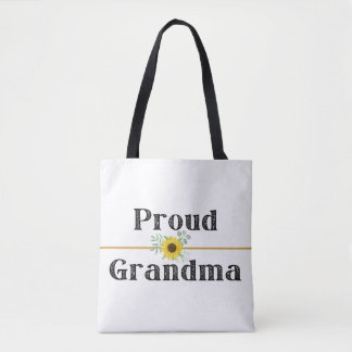 PROUD GRANDMA - Tote Bag Tygkasse